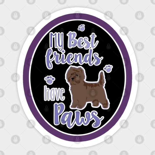 Cairn Terrier Sticker by PB&J Designs